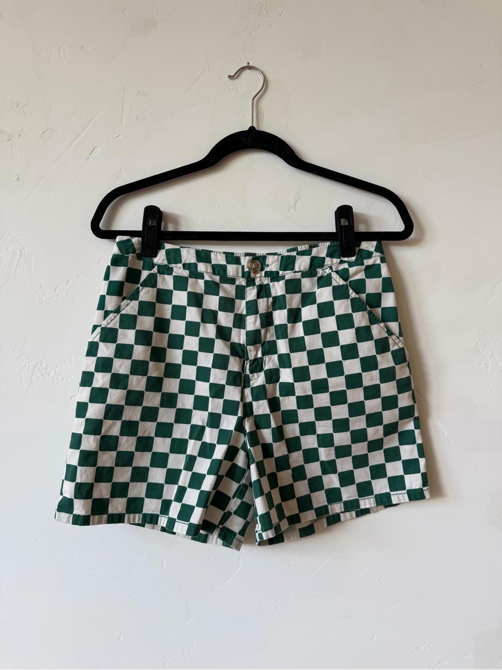 wild fable Green and White Gingham Shorts